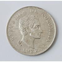 Moneda Colombia 50 Centavos 1932 M Plata Ley 0.900  12.5grs segunda mano  Colombia 