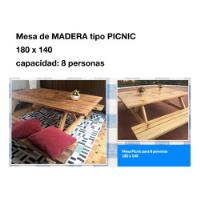 Mesa De Madera Tipo Picnic - 100% Pino segunda mano  Colombia 