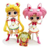 Dos Figuras Qposquet Sailor Moon Super Y Sailor Chibi Moon , usado segunda mano  Colombia 