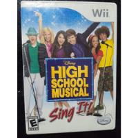 Disney High School Musical Sing It Nintendo Wii Original segunda mano  Colombia 