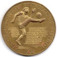 Medalla Campeonato Mundial De Fútbol España 1982 segunda mano  Colombia 