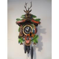 Reloj Cucu Aleman Ciervo Cazador De 3 Pesas Multicolor, usado segunda mano  Colombia 