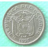 Moneda  Ecuador 1937  20 Centavos segunda mano  Colombia 