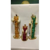 Juego De Reyes Magos Italy En Tela Y Porcelana Grandes segunda mano  Colombia 