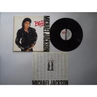 Lp Vinilo Michael Jackson Bad Printed Usa 1987 segunda mano  Colombia 