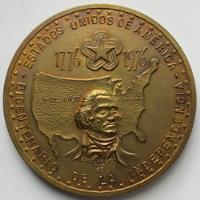 Medalla Estados Unidos Bicentenario Independencia 1976  segunda mano  Colombia 