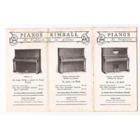 Usado, 1920´s  Pianos Kimball Publicidad Antiguo New York Usa segunda mano  Colombia 