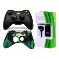 Control  Xbox 360  Original Negro+carga Juega+ Silicona+grip, usado segunda mano  Colombia 