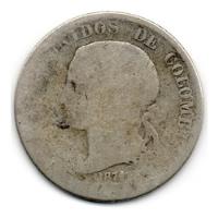 Usado, 20 Centavos 1874 Medellín  Gramos Plata segunda mano  Colombia 
