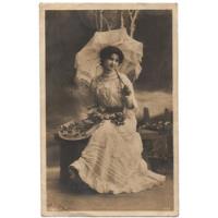 Foto Postal Antigua Mujer 1910 Pasto A Popayán segunda mano  Colombia 